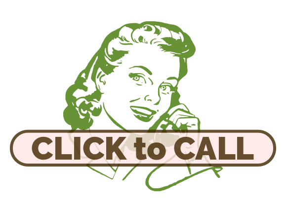 Click to call graphic with lady on phone